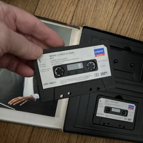 Vintage 2-Cassette Boxed Set Mozart Marriage Of Figaro Solti Nozze Kanawa Ramey - Picture 4 of 14